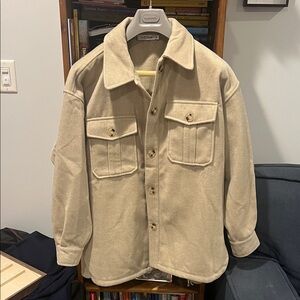 JustFab Cream Utility Jacket